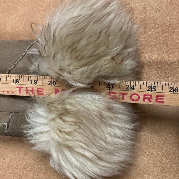 Genuine Shearling Sheepskin Patchwork Penny Lane Leather Coat - Picture 16 of 16